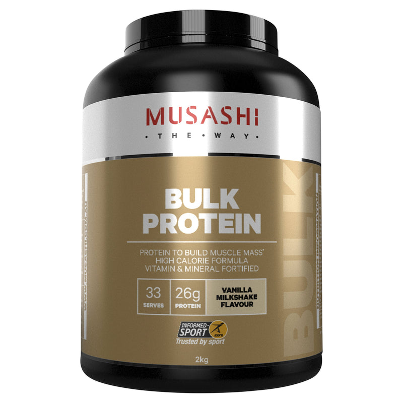 Musashi Bulk Protein Vanilla Milkshake 2 kg