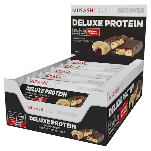 Musashi Deluxe Protein Jam Donut 60g X 12