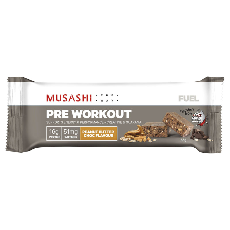 Musashi Fuel Preworkout Peanut Butter 65g X 12