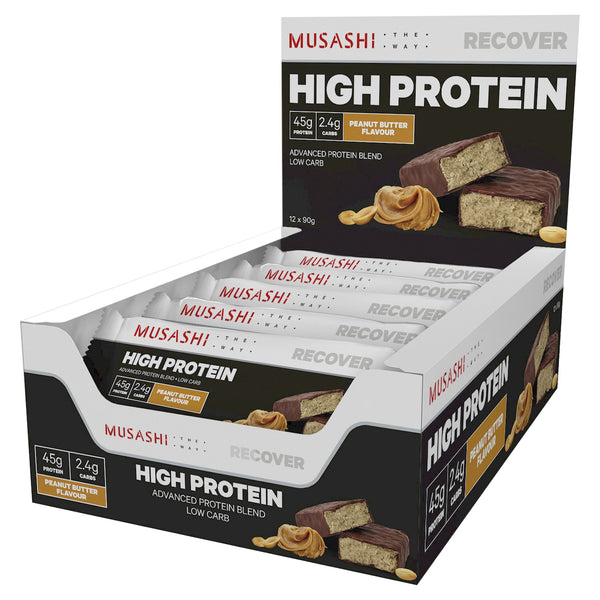 Musashi High Protein Peanut Butter 90g X 12