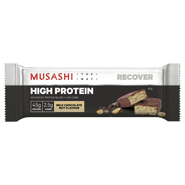 Musashi High Protein Milk Chocolate Nut 90g X 12