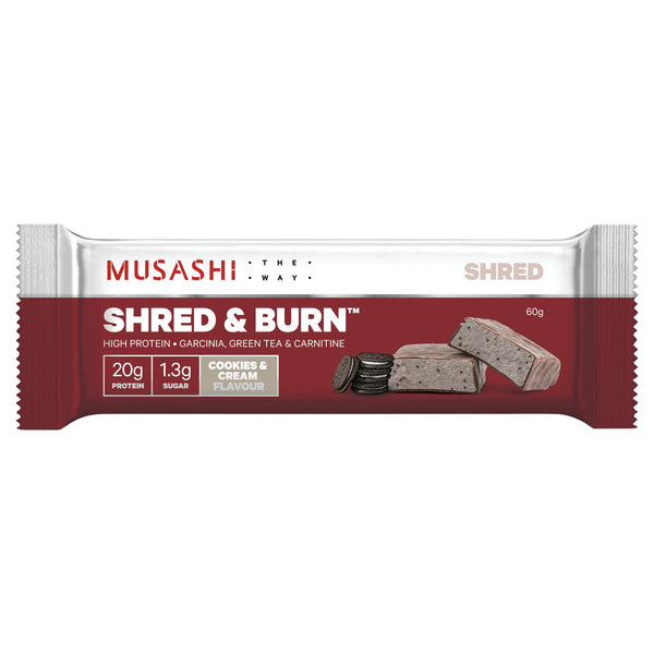 Musashi Shred & Burn Cookies & Cream 60g X 12