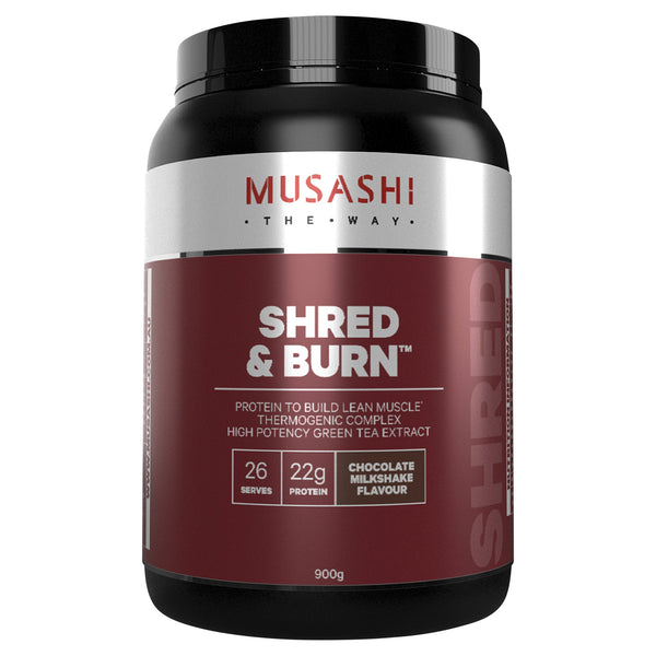 Musashi Shred & Burn Chocolate Milkshake 900g