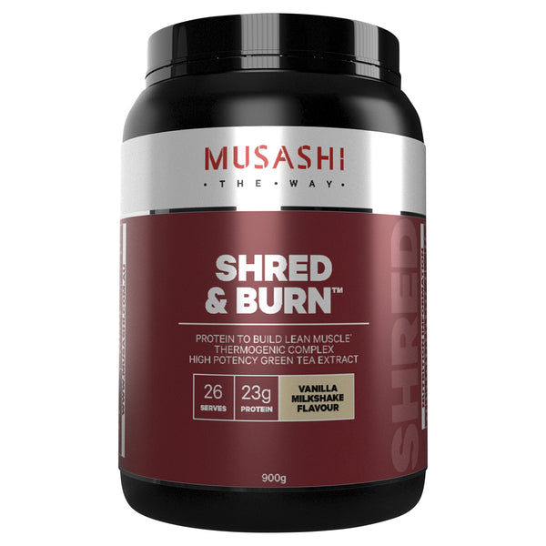 Musashi Shred & Burn Vanilla Milkshake 900g