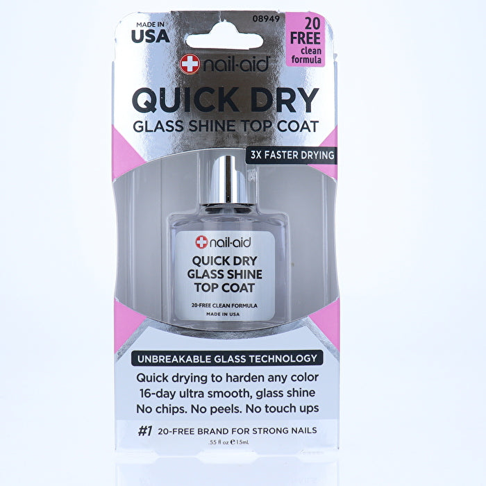 Nail Aid Quick Dry Glass Shine Top Coat 15ml