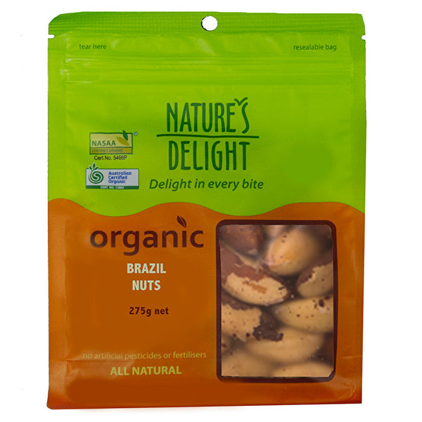 Natures Delight Nature's Delight Organic Brazil Nuts 275g