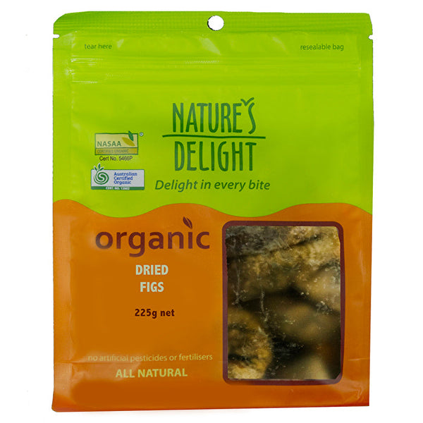 Natures Delight Nature's Delight Organic Dried Figs 225g
