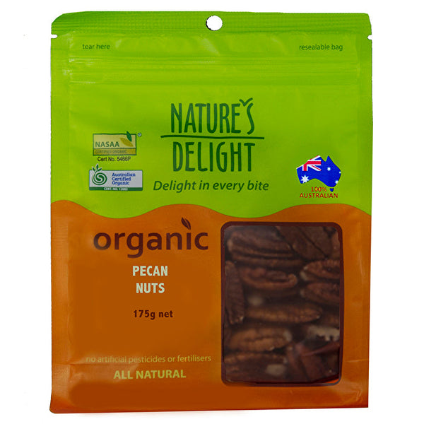 Natures Delight Nature's Delight Organic Pecan Nuts 175g