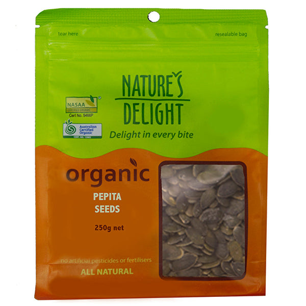 Natures Delight Nature's Delight Organic Pepita Seeds 250g