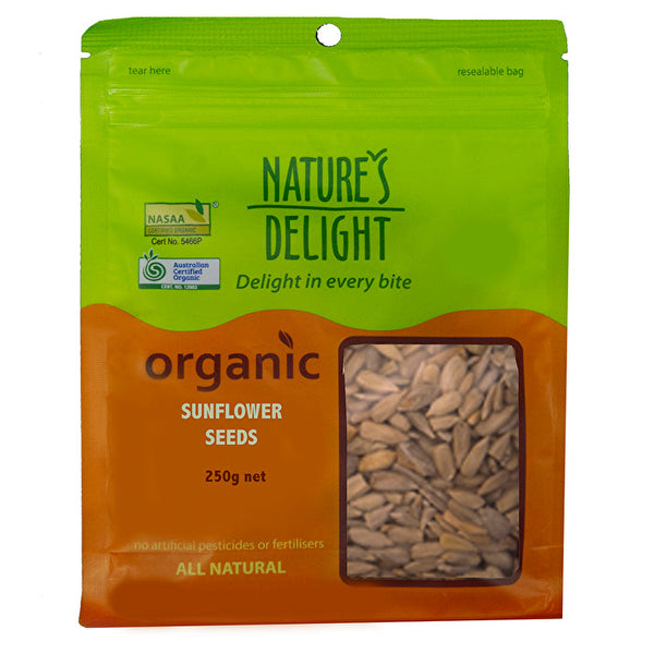 Natures Delight Nature's Delight Organic Sunflower Seeds 250g