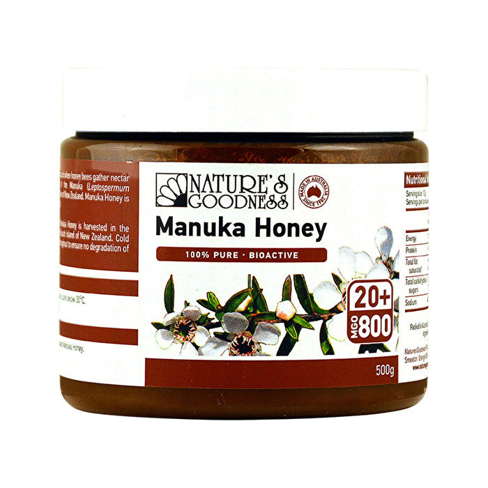 Nature's Goodness 100% Pure Bioactive Manuka Honey MGO 800 500g