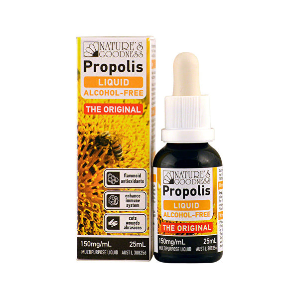 Nature's Goodness Propolis Alcohol-Free Liquid (The Original) 150mg/ml 25ml