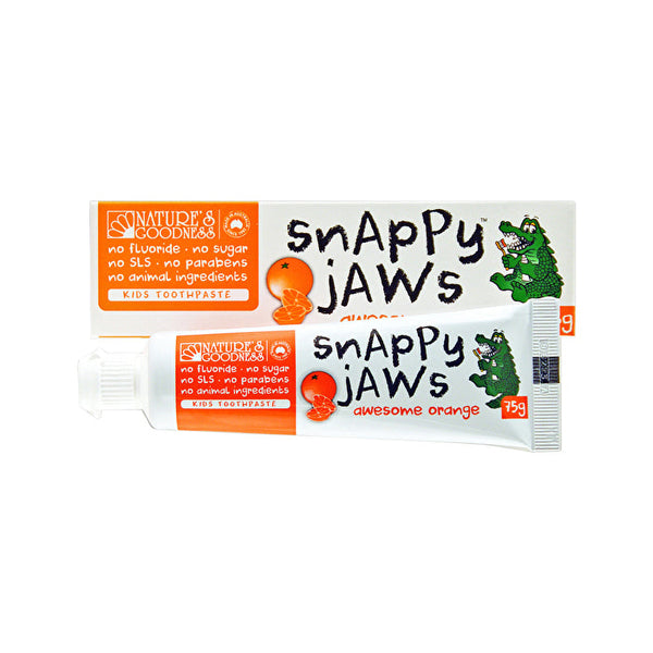 Nature's Goodness Snappy Jaws Toothpaste Awesome Orange 75g