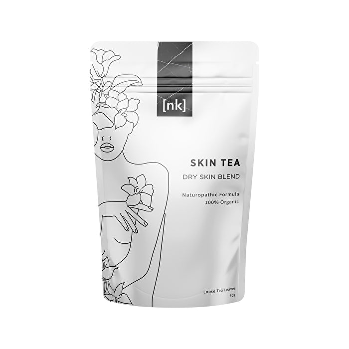 Naked Klay Organic Skin Tea Dry Skin Blend Loose Leaf Pouch 60g