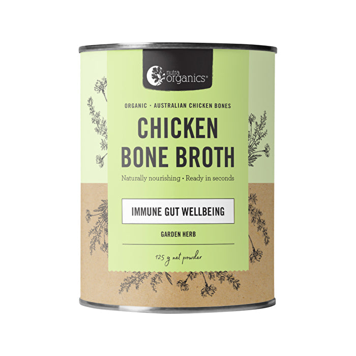 Nutra Organics Bone Broth Chicken Organic Garden Herb 125g