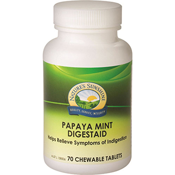 Nature's Sunshine Papaya Mint DigestAid 70t