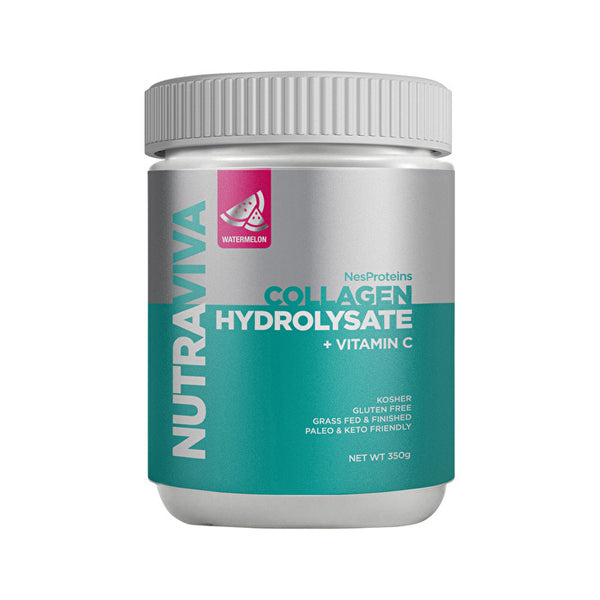 Nutraviva (nes Proteins) NutraViva NesProteins Collagen Hydrolysate + Vitamin C Watermelon 350g