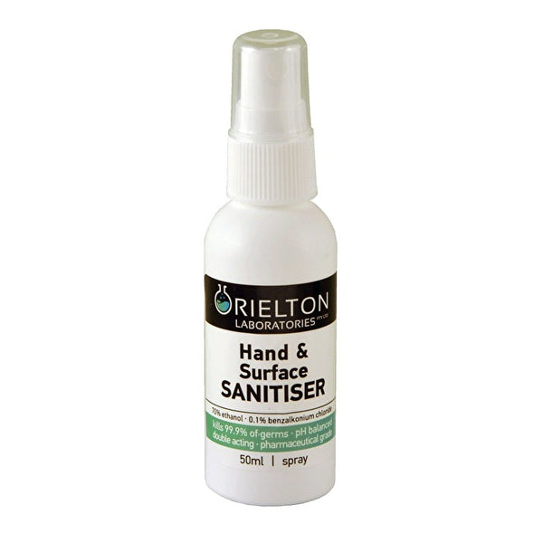 Orielton Laboratories Hand and Surface Sanitiser Spray (Pack of 3) 50ml