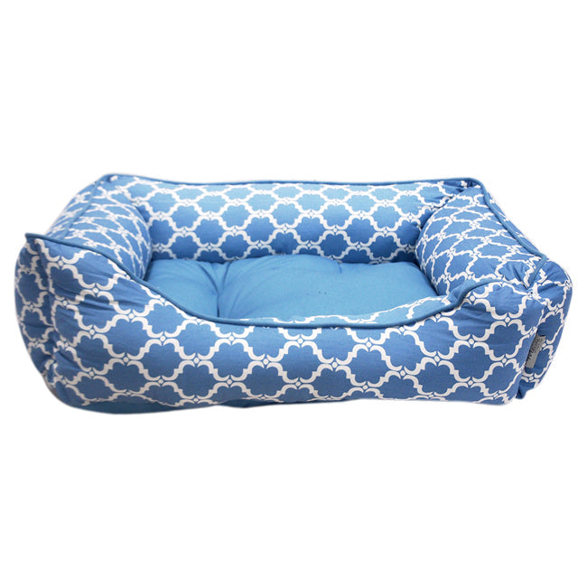 Pet Maison Quartre Foil Cuddler Pet Bed by Pet Maison for Unisex - 27 x 21 x 10 Inch Pet Bed