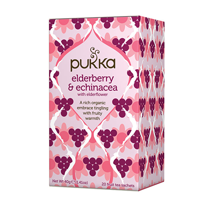 Pukka Organic Elderberry & Echinacea x 20 Tea Bags