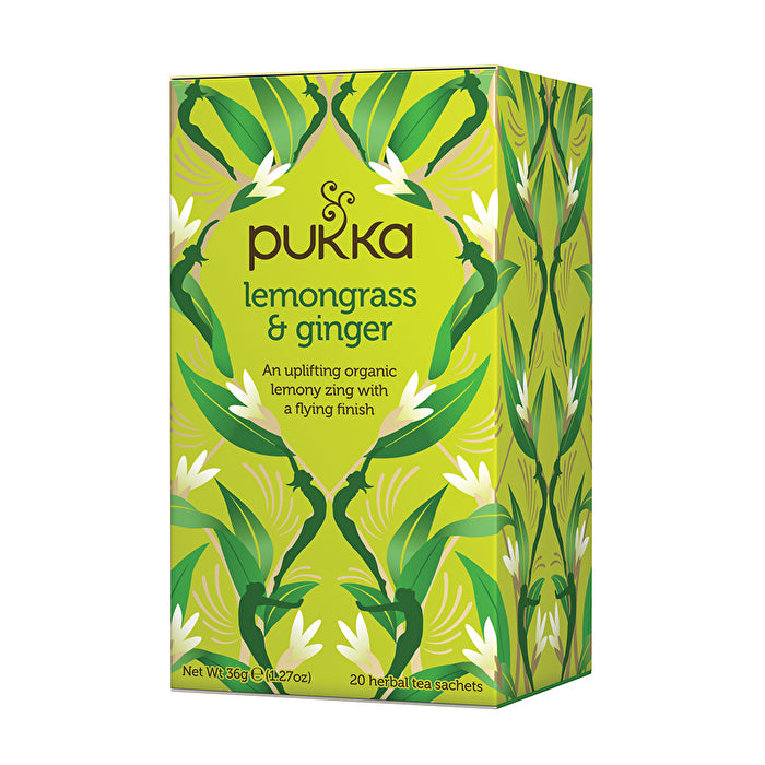 Pukka Organic Lemongrass & Ginger x 20 Tea Bags