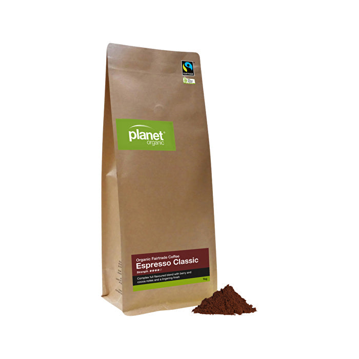 Planet Organic Organic Coffee Espresso Classic Espresso Ground 1kg