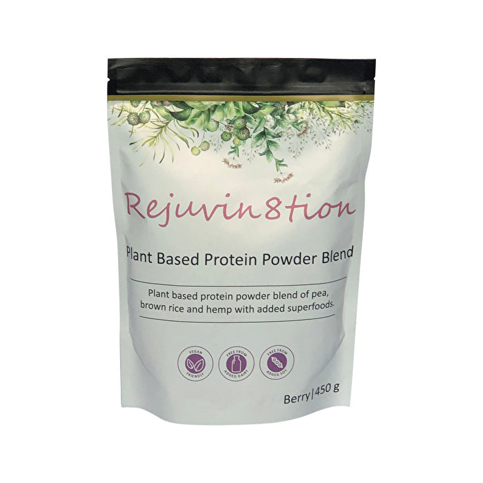 Rejuvin8tion Plant Based Protein Powder Blend Berry 450g