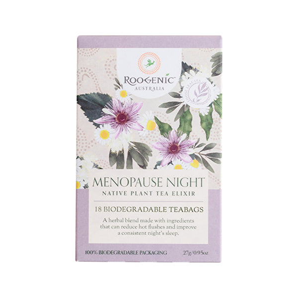 Roogenic Australia Menopause Night (Native Plant Tea Elixir) x 18 Tea Bags