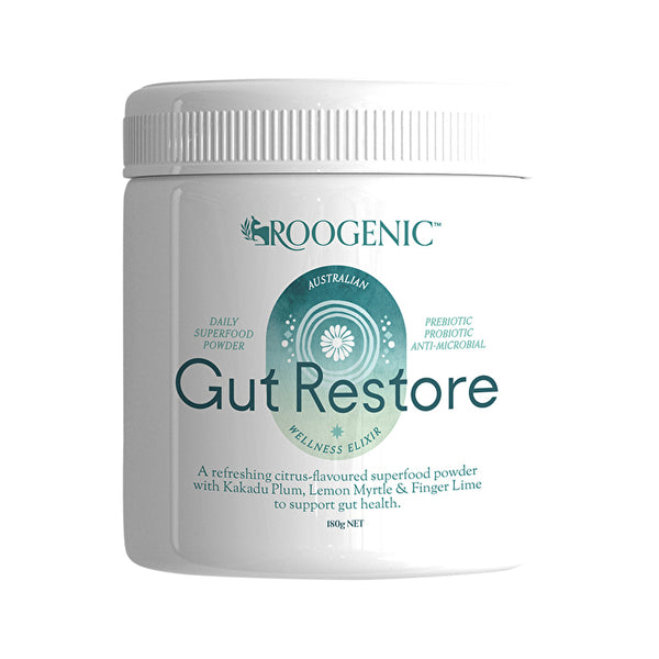 Roogenic Australian Wellness Elixir Daily Superfood Powder Gut Restore 180g