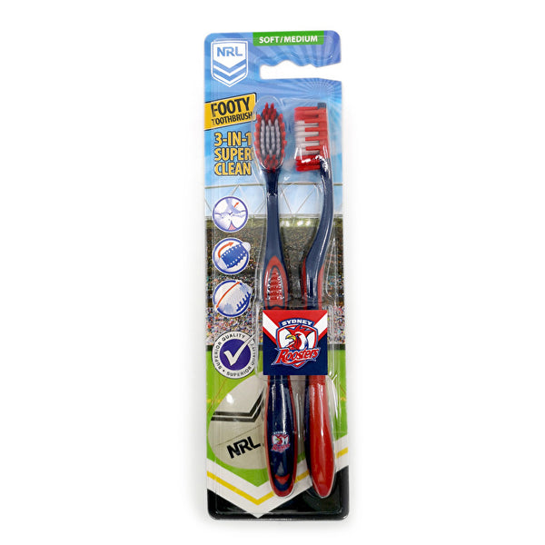 Nrl - 2pk - Sydney Roosters Toothbrushes