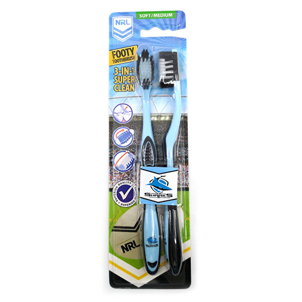 Nrl - 2pk-cronulla Sharks Toothbrushes