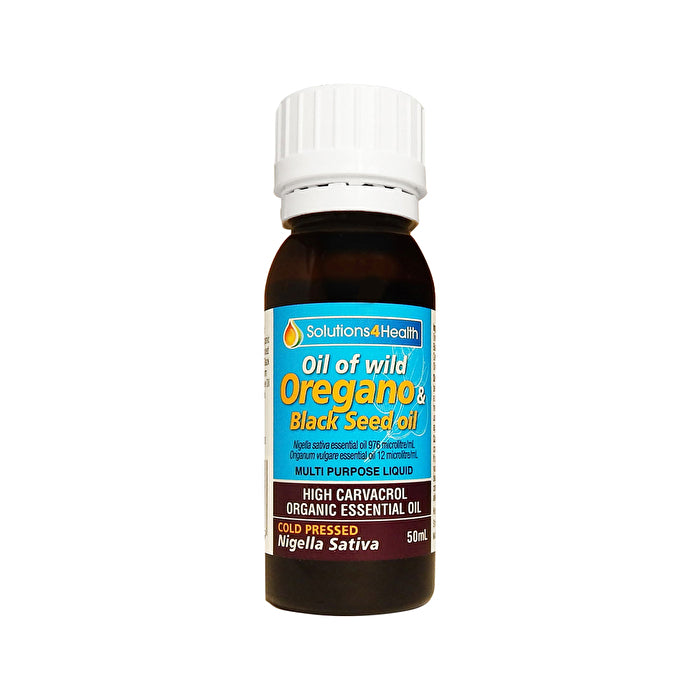 Solutions 4 Health Oil of Wild Oregano & Black Seed Oil 50ml