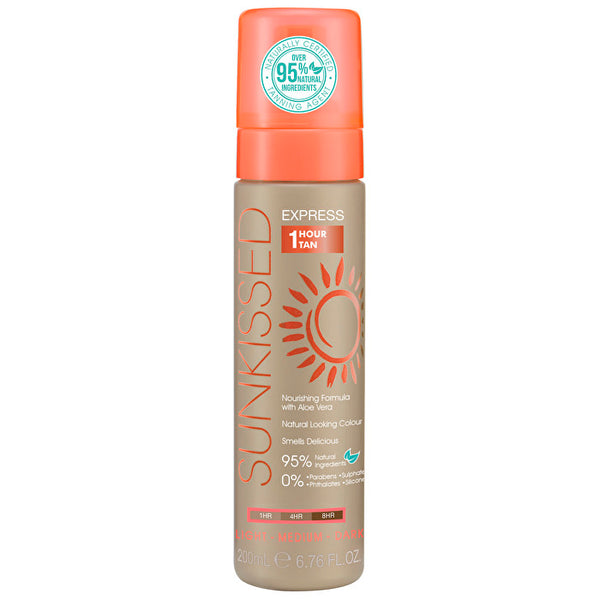 Sunkissed Express 1 Hour Tan 95% Natural 200ml