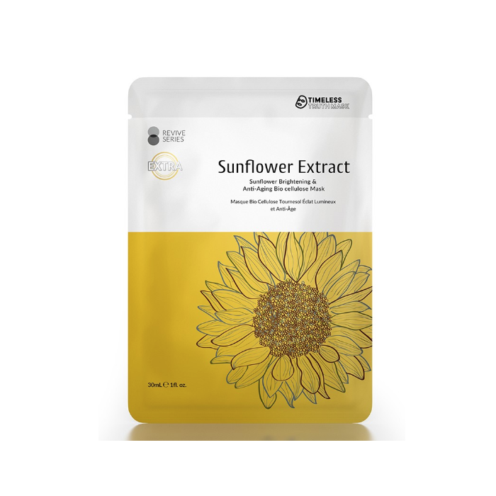 Timeless Truth Sunflower Brightening & Anti-Aging Bio cellulose Mask (3 Masks)