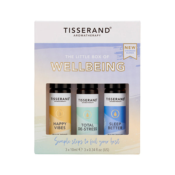 Tisserand The Little Box of Wellbeing Roller Ball Kit 10ml x 3 Pack