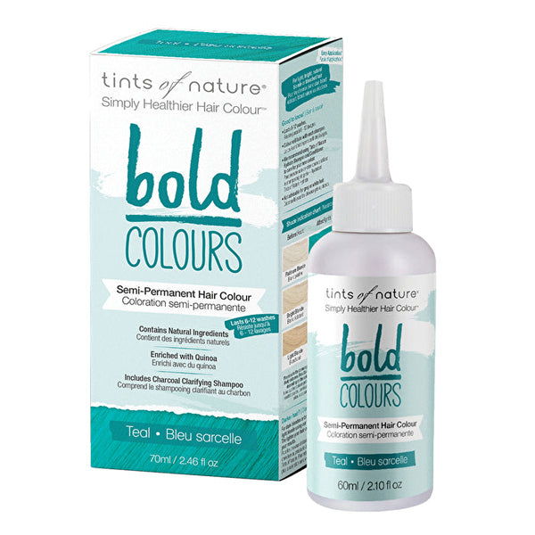 Tints of Nature Bold Colours (Semi-Permanent Hair Colour) Teal 70ml