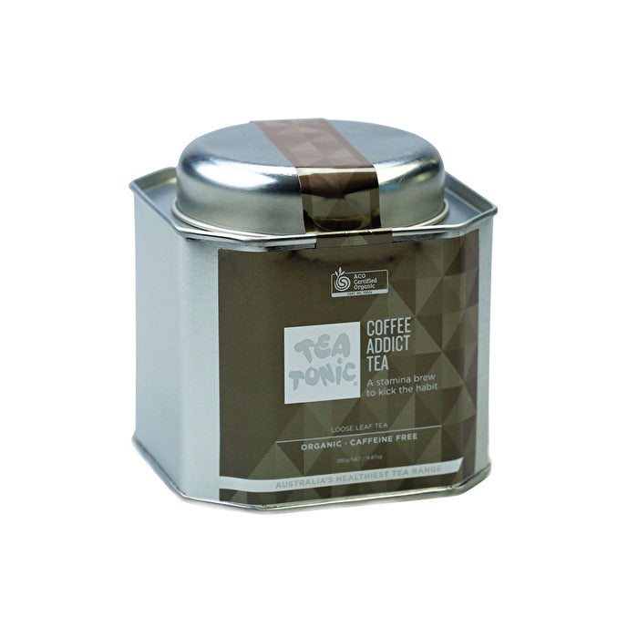 Tea Tonic Organic Coffee Addict Tea Tin 280g