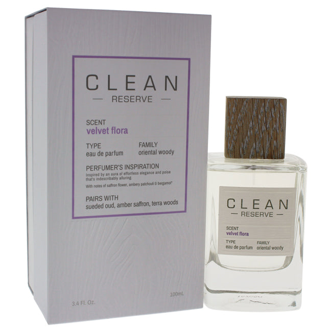 Clean Reserve Velvet Flora by Clean for Unisex - 3.4 oz EDP Spray