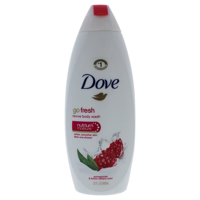 Dove Go Fresh Revive Body Wash with Nutrium Moisture Pomegranate & Lemon Verbena Scen by Dove for Unisex - 24 oz Body Wash