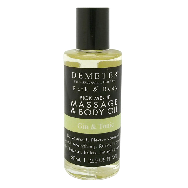 Demeter Gin & Tonic by Demeter for Unisex - 2 oz Massage & Body Oil