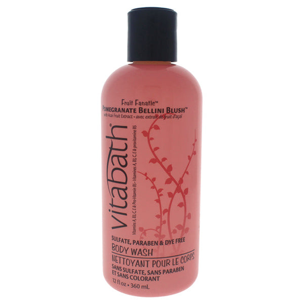 Vitabath Pomegranate Bellini Blush Body Wash by Vitabath for Unisex - 12 oz Body Wash