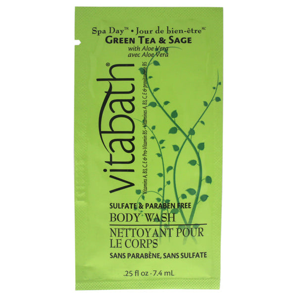 Vitabath Green Tea & Sage Body Wash by Vitabath for Unisex - 0.25 oz Body Wash