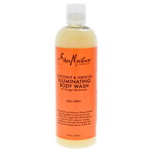 Shea Moisture Coconut & Hibiscus Shea Butter Wash Brightening & Toning by Shea Moisture for Unisex - 13 oz Body Wash