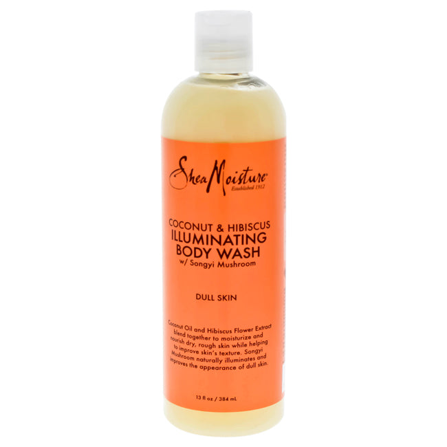 Shea Moisture Coconut & Hibiscus Shea Butter Wash Brightening & Toning by Shea Moisture for Unisex - 13 oz Body Wash