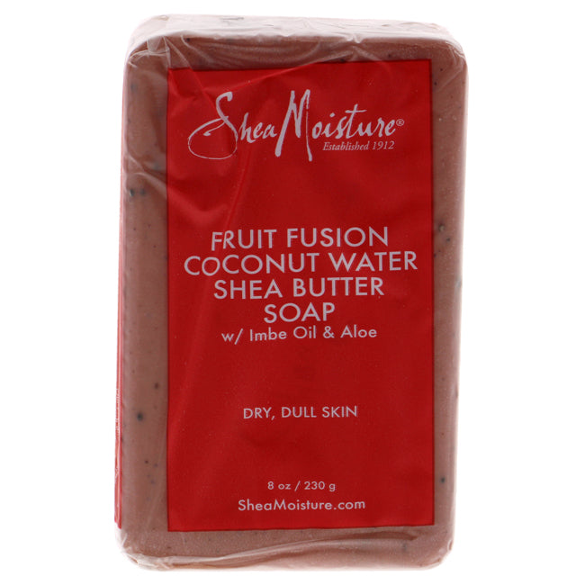 Shea Moisture Fruit Fusion Coconut Water Energizing Shea Butter Soap by Shea Moisture for Unisex - 8 oz Bar Soap