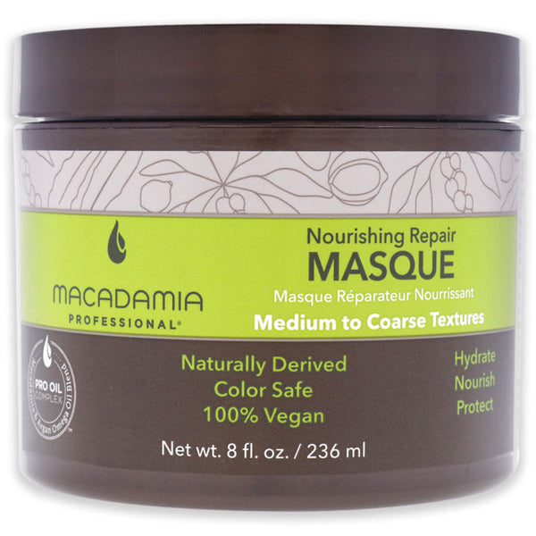 Macadamia Oil Nourishing Repair Masque by Macadamia Oil for Unisex - 8 oz Masque