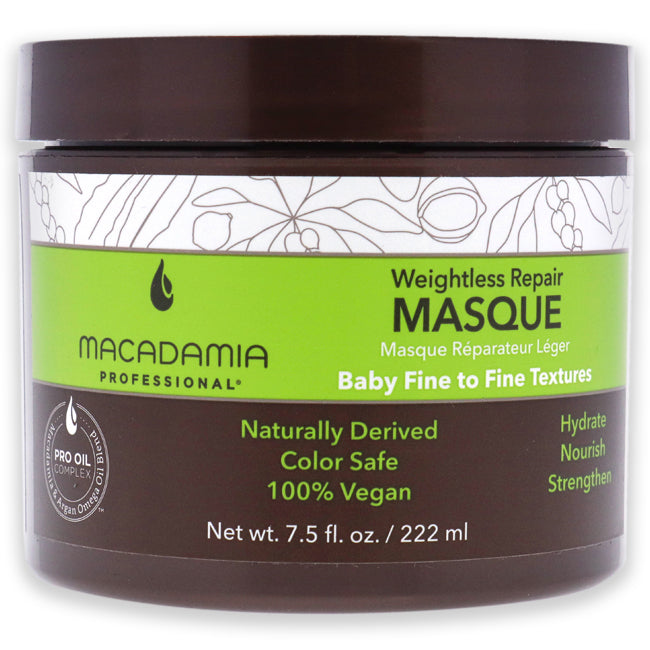 Macadamia Oil Weightless Repair Masque by Macadamia Oil for Unisex - 7.5 oz Masque