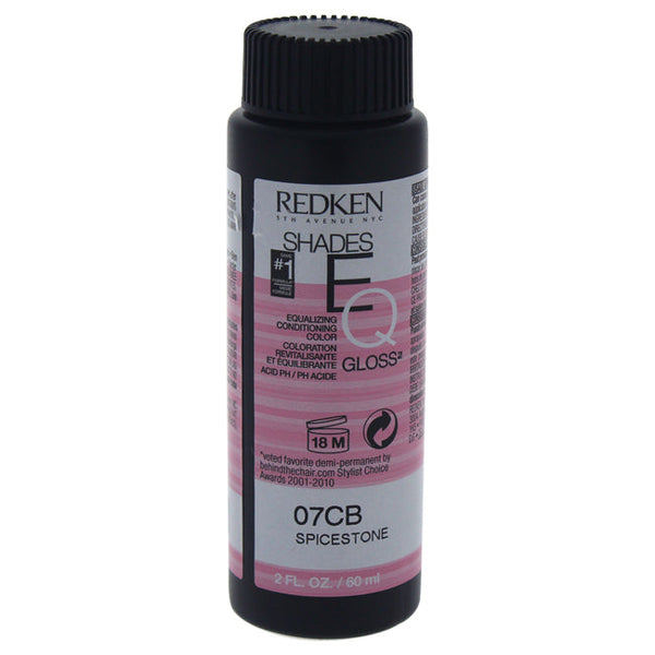 Redken Shades EQ Color Gloss 07CB - Spicestone by Redken for Unisex - 2 oz Hair Color