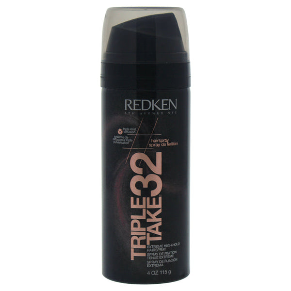 Redken Triple Take 32 Extreme High-Hold Hairspray by Redken for Unisex - 4 oz Hairspray