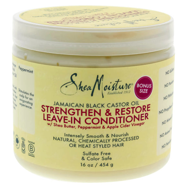 Shea Moisture Jamaican Black Castor Oil Reparative Leave-In Conditioner by Shea Moisture for Unisex - 16 oz Conditioner